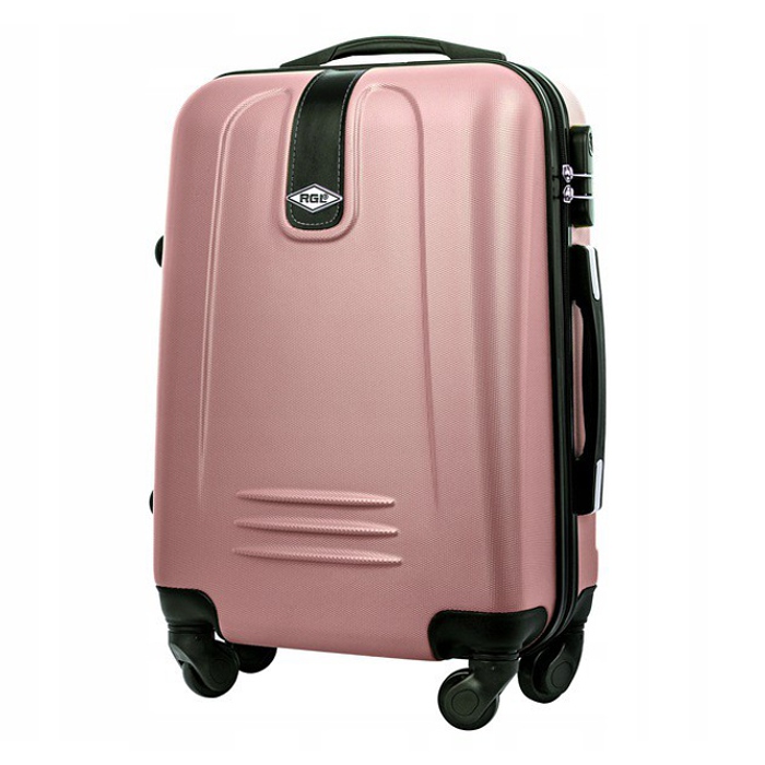 Ružový ľahký príručný kufor do lietadla \