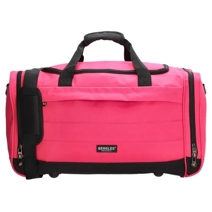 Ružová cestovná taška na rameno \
