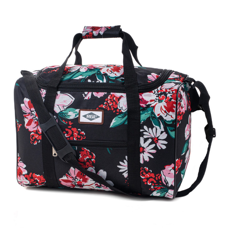 Kvetovaná cestovná príručná taška \
